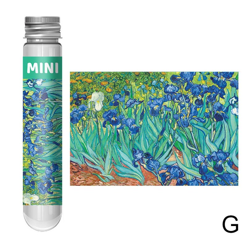 150-piece Mini Test Tube Puzzle, Adult Cartoon Puzzle, Children's Toy, Mini Blue Card Puzzle